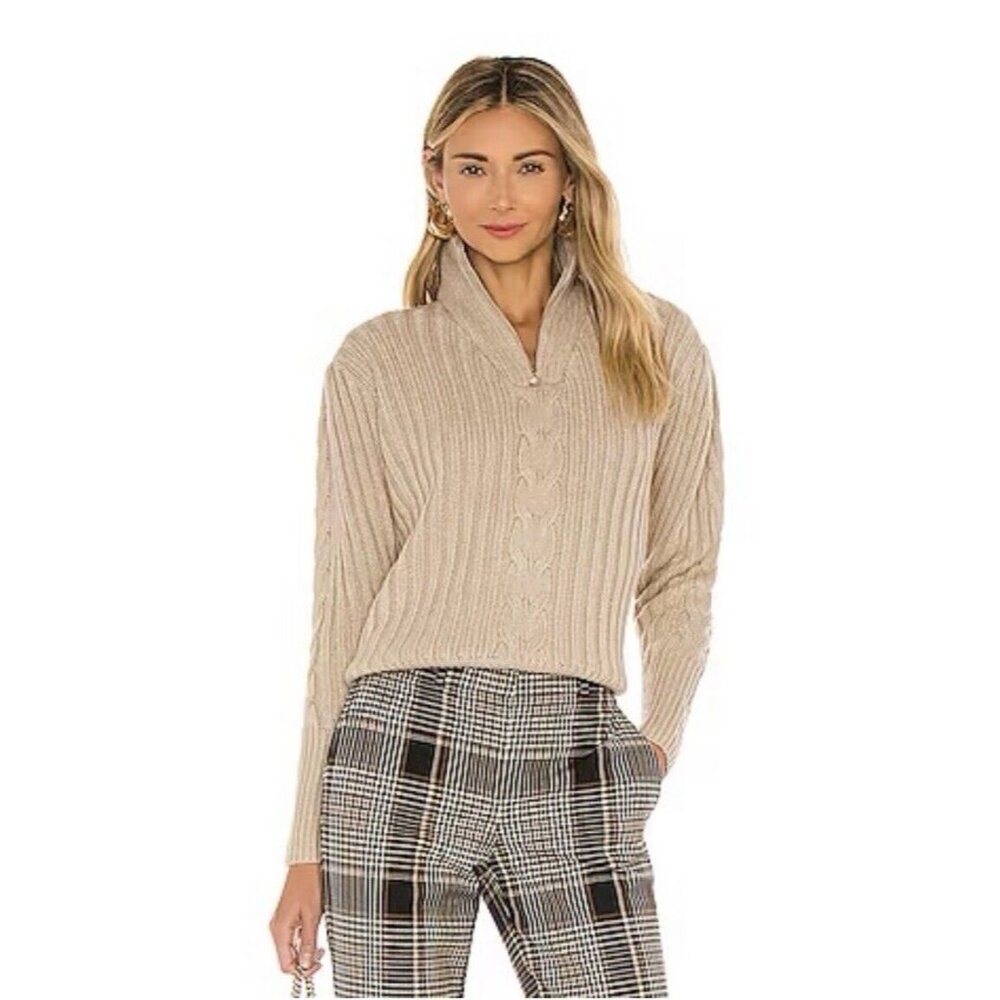 Bubish Daria Sweater Beige Chunky Knit